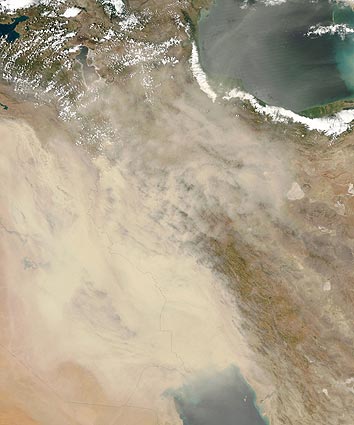 july 5 dust storm over Iraq